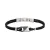 Emporio Armani Armband  zwart / zilver
