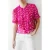 French Connection Bonita S/s Ruffle Top Wild Rosa