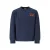 Retour Jeans rechtvallende sweater met backprint – indigo blauw
