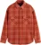 Scotch & Soda Overshirt Denim Checked Rood heren