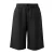 s.Oliver high waist jort met linnen zwart