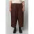 Gozzip linnen wide leg broek – bruin