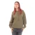 Women’s Off White Flock Chine Flower Arrow Hoodie in Green