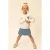 LOOXS little sweater met backprint ecru
