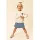 LOOXS little sweater met backprint ecru