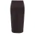 JDY midi rok gebreid donkerbruin