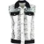 Sandro Paris vest met slangenprint in witte katoenen denim