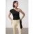 Slim Fit Off-Shoulder Jersey Blouse met Strikdetail