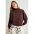 TRENDYOLMİLLA Dames Bruin Effen Lang, Oversized Sweatshirts