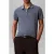 Calvin Klein Ss Slim Supima Zip Polo Dark Slate
