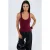 V-hals Geribbelde Tanktop