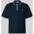 REVIEW regular fit poloshirt met ritssluiting en labelstitching