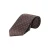 Mango Man stropdas met stippen donkerbruin