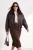 TRENDYOLMİLLA Dames Bruin Effen Oversized Grote maten Jassen
