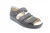 Finn Comfort, BALTRUM, 01518-676130, Bruine sandaal met dichte hiel wijdte H