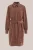 WE Fashion – Dames corduroy jurk – Regular fit – Lichtbruin –