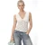 Dames Mouwloze Kant Cut-Out V-Hals Blouse