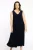 YOEK maxi jurk DOLCE van travelstof blauw