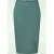Klassieke pencil rok in verdigris
