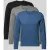 HUGO Regular fit shirt met lange mouwen van puur katoen in set van 3