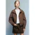 Mango Kids korte spijkerrok met panterprint – bruin