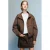 Mango Kids korte spijkerrok met panterprint – bruin