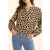 ICode Floral Leo Print Beige Blouse Ecru
