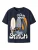NAME IT Shirt ‘Stitch’  navy / royal blue/koningsblauw / oranje / wit