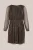 WE Fashion – Dames jurk met glittergaren – Curve – Regular fit – Brons –  Plus Size