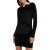 AllSaints Regina Velvet Dress Black