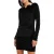 AllSaints Regina Velvet Dress Black