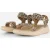 Woden Woden Line Leopard Sandalen beige Leer