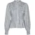 Neo Noir mocca smock check blouse 166900 145 light blue