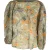 Chloé blouse met bloemenprint en ballonmouwen in veelkleurige ramie