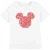 Disney Kinderen/kinderen mickey mouse hart oren silhouet valentijnsdag t-shirt
