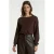 Aaiko sweater met strass-steentjes – bruin