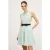 Motivi Mini Dress With A Bow At The Waist Green
