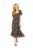 Isabella Zebraprint jurk met rimpels