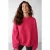 Oversized sweatshirt van ribgebreide stof met ronde hals
