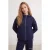 TRENDYOLMİLLA Dames Donkerblauw Effen Lang Oversized Winter Jassen