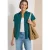 Cecil Dames Basic blouse met overhemdkraag in effen kleur in Groen