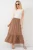 Gestructureerde Maxi Breirok met Elastische Taille