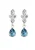 ELLI Oorbellen  cyaan blauw / zilver