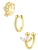 Hey Happiness Oorbellen ‘Cuff Trio’  goud
