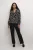 Blouse met lange mouwen Regular fit Black/Sand Painted Flower