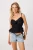 TRENDYOLMİLLA Dames Zwart Effen Mouwloos Regular fit Blouses