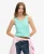 Superdry Vrouwen Tanktop met Laag Uitgesneden Ronde Hals Groen