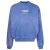 Gebroken wit Wave Off Boxy Fit blauw sweatshirt met ronde hals