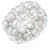 Valero Pearls Ring  zilver / parelwit