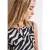 Street One Dames Blousetop met uitsnijding in Blauw